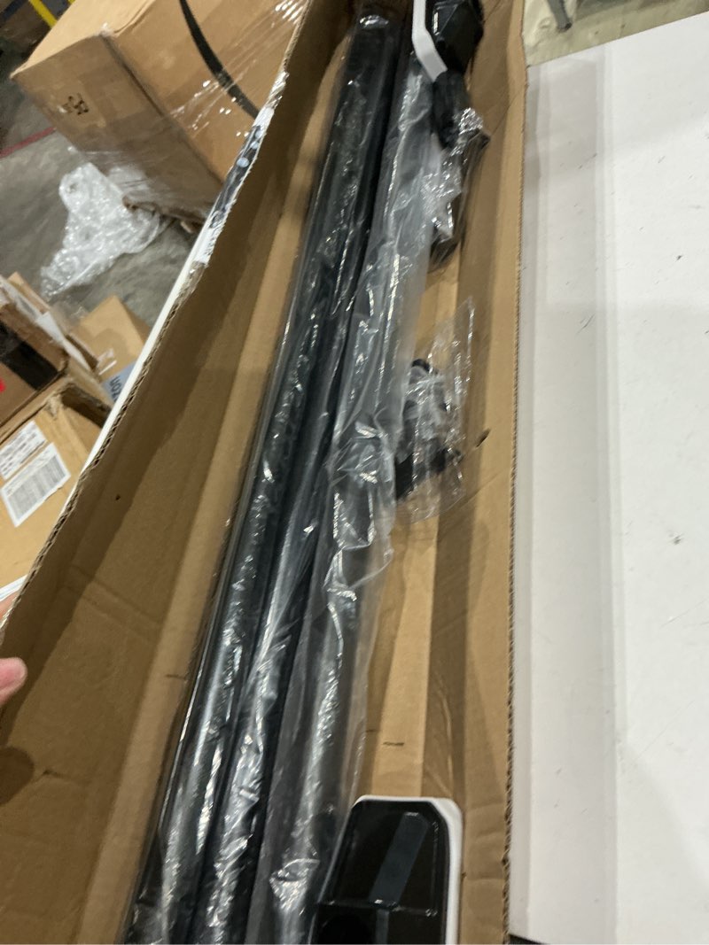 Condition photo showing Good Condition for fadoty tension curtain rods no drilling, extra long tension rod 41-174 inch, heavy duty shower curtain rod for outdoor patio bathroom windows room divider, adjustable, anti-slip, no rust, black black 41-174inch
