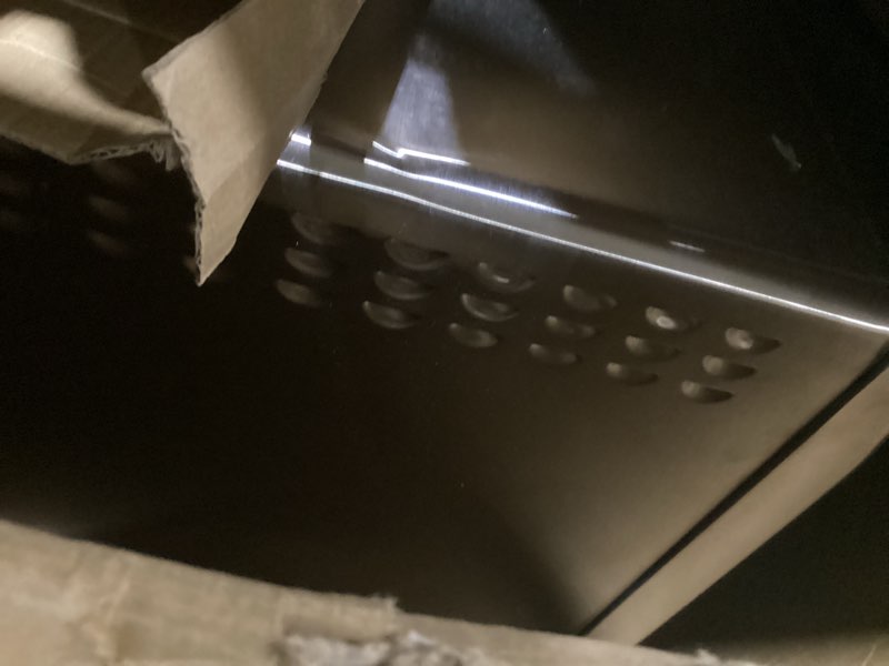 Condition photo showing As Is for Ninja Prestige Smart XL with Pro Cook System 10-in-1 Air Fry Digital Countertop Convection Toaster Oven with Air Fry, Air Roast, Broil & Bake, Pro Cook Thermometer, 1800 Watts, Stainless Steel, DT551