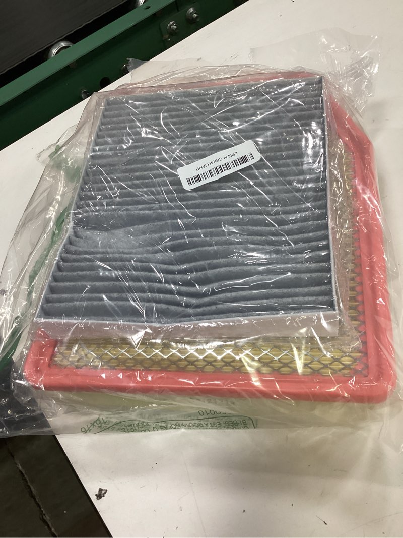 Condition photo showing Good Condition for engine & cabin air filter kit for silverado 1500 2500 (2019-2025), sierra (2019-2025), tahoe yukon suburban 2021+, replace a3244c 84121219 13508023 13356916, not for diesel 6.6l 2019-25 silverado/sierra & more