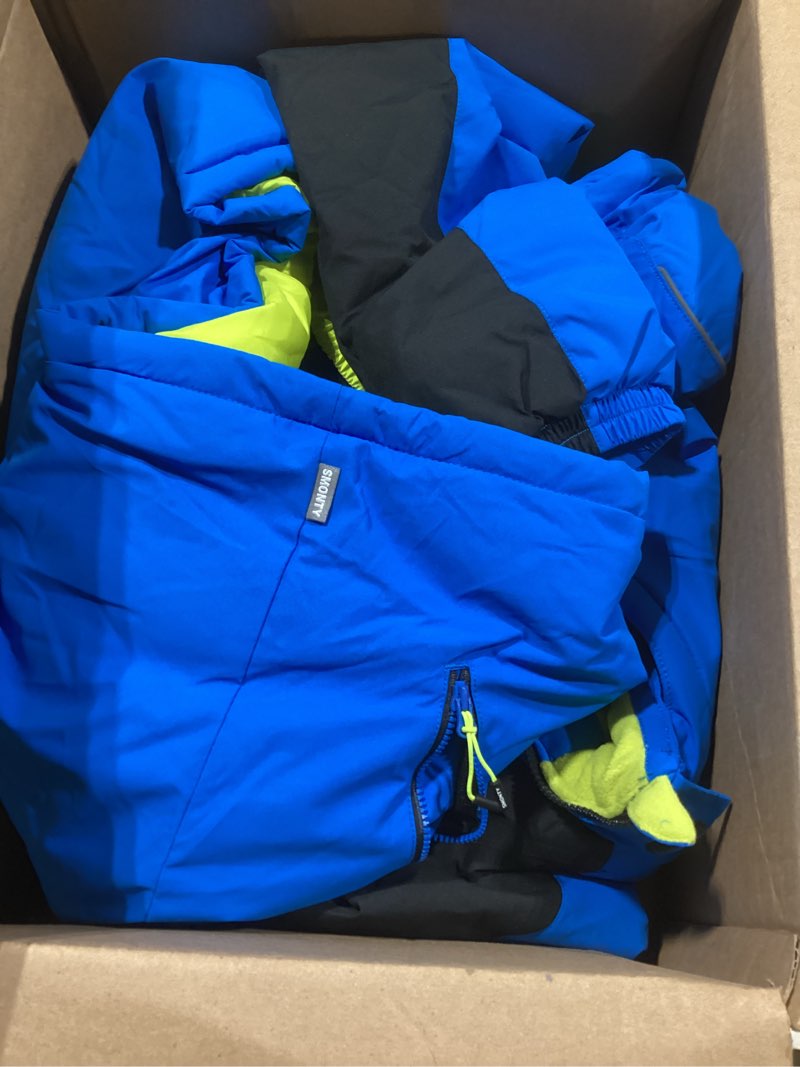 Condition photo showing Good Condition for Kids Ski Suit Girls Boys Snowsuits Winter Ski Jacket & Bib Pants Set Snowboard Waterproof Windproof Warm Coat Blue 14-16 Years