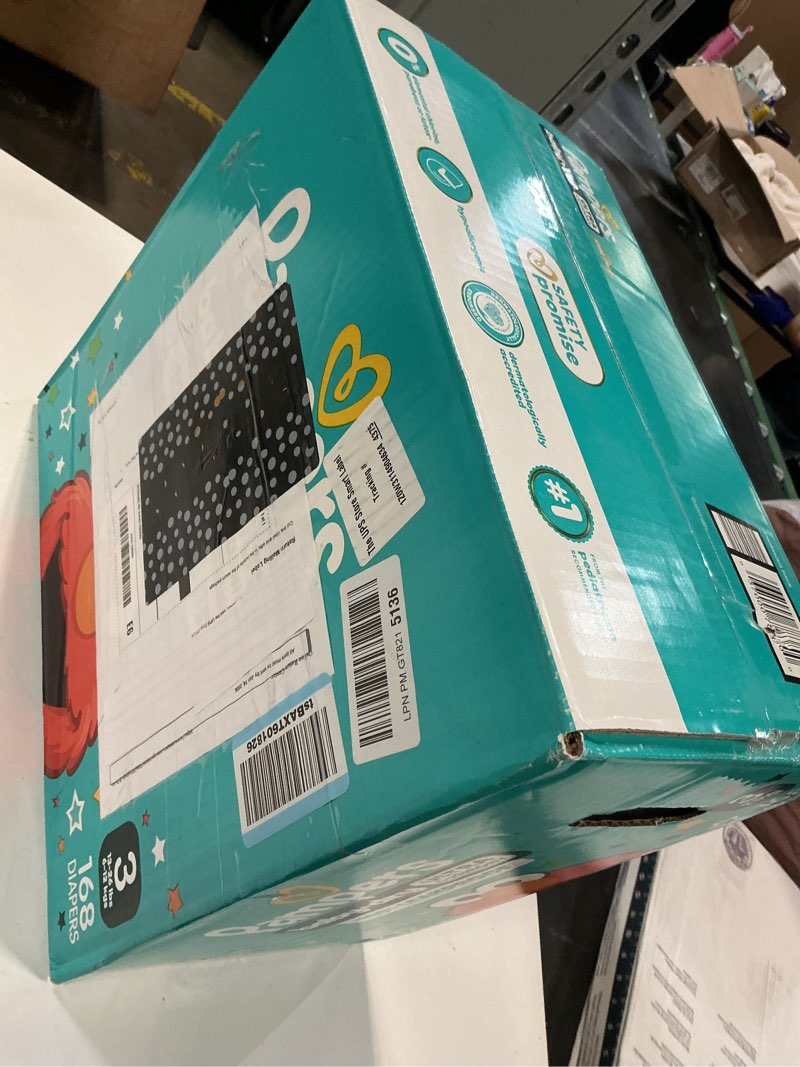 Condition photo showing New/Like New for pampers diapers - baby dry - size 3, 168 count, absorbent disposable infant diaper (packaging may vary)