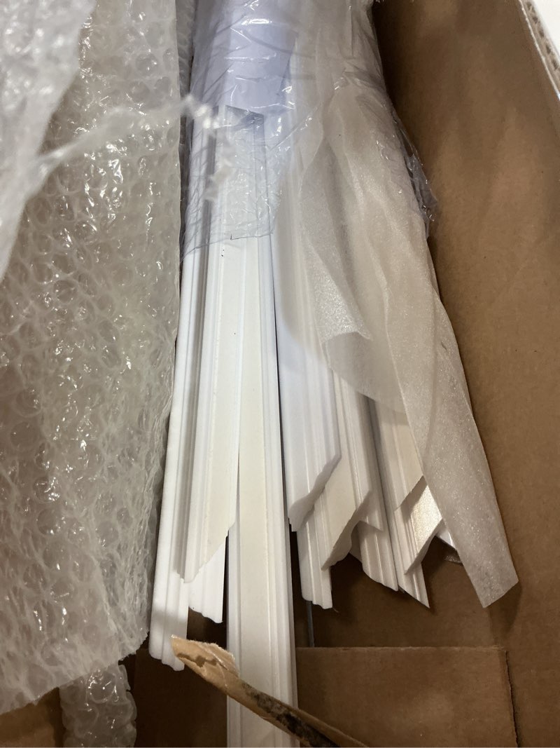 Hungbak 4 Set of 20" x 20" Pre-Cut Accent Wall Molding Trim Kit, Peel and Stick Premade Wainscoting 