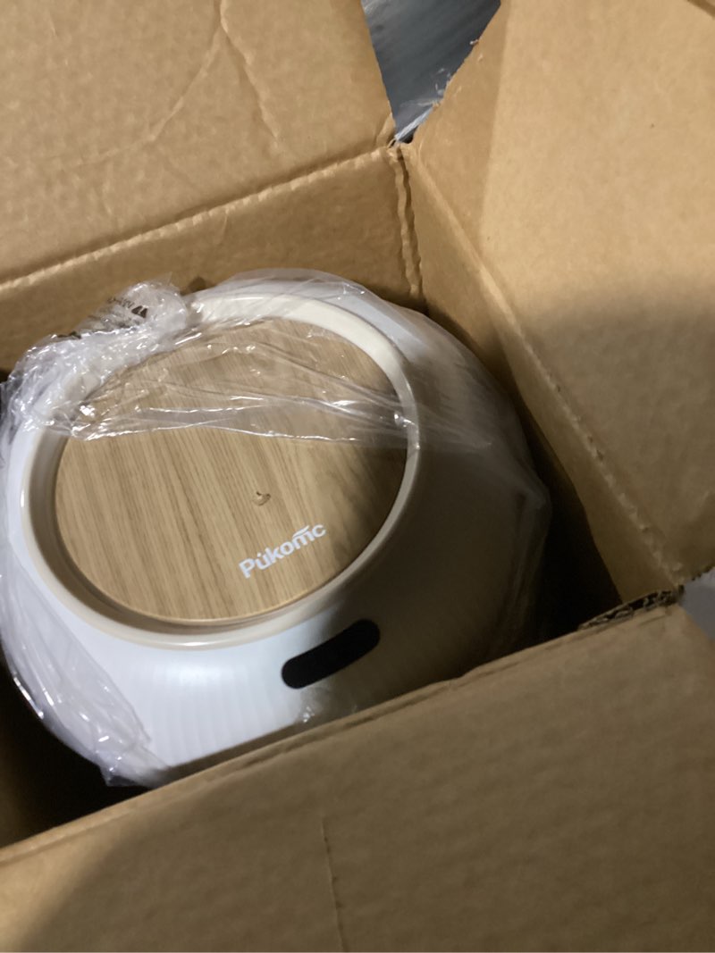 Condition photo showing New/Like New for pukomc smart sensor wastebasket, convenient and hygienic easy to use, technology sensor waterproof wastebasket plastic trash can for kitchen, bathroom, bedroom, living room, office and outdoor 1 pack white