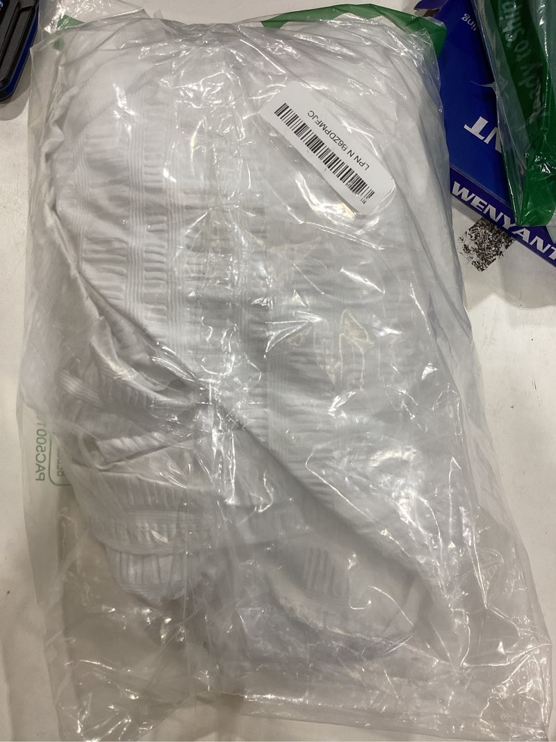 Condition photo showing Good Condition for Aiyufeng Extra Long White Shower Curtain 96 Inch Long, Embossed Texture Fabric Bathroom Shower Curtain, Large Hotel Bath Curtain with 12 Holes, 72x96, White 72"W x 96"L (Pack of 1) White