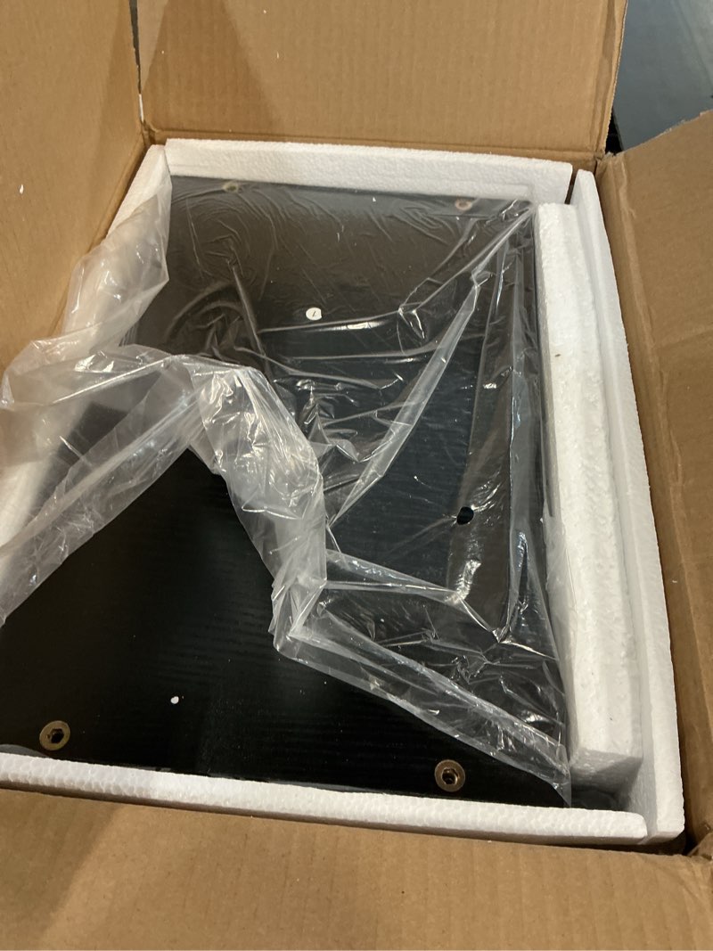 Condition photo showing Good Condition for 21"x15.8" Large Printer Stand with Storage, 2-Tier Under Desk Printer Table, Rolling Printer Cart with Lockable Wheels for Home, Office (Black)