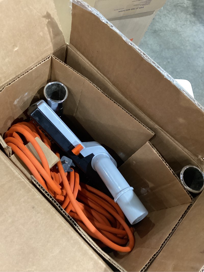 Condition photo showing As Is for hoover commercial portapower lightweight canister vacuum cleaner, bagged canister vac with attachments, 2-in-1 vac and blower, corded vacuum cleaners for commercial use