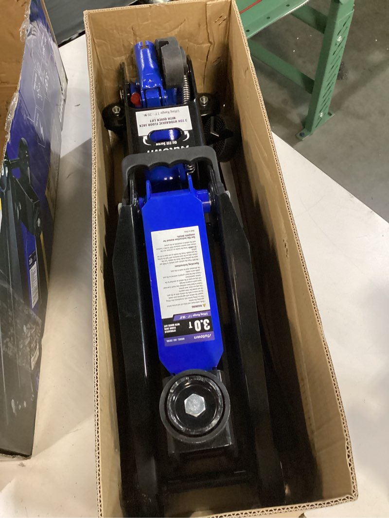 Condition photo showing Good Condition for autown 3 ton floor jack, alloy steel hydraulic car jack with quick lift & cross-shape rubber pad, 7.1-20.9 inch lifting range for suv truck (6600 lbs)