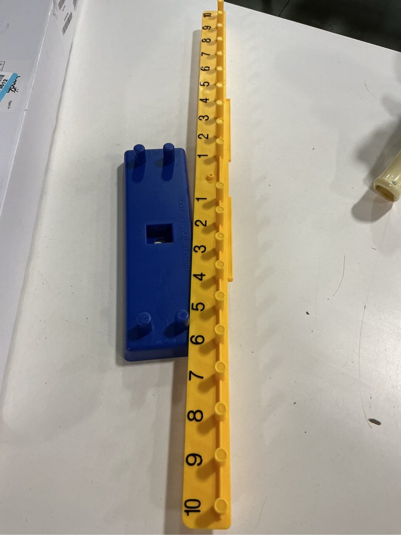 Condition photo showing As Is for Hand2mind Math Balance - Weighted School Scale for Kids Learning, Classroom and Middle School Math Manipulatives
