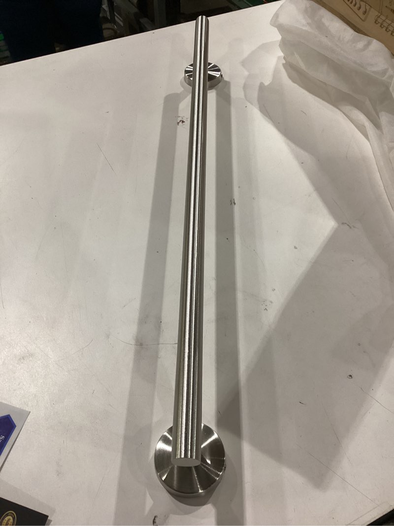 Condition photo showing New/Like New for 24 Inch Bathroom Towel Bar Brushed Nickel – SUS304 Stainless Steel Wall Mounted Towel Rod, Rustproof Hand Towel Bar, Modern Bathroom Towel Rack, Towel Racks for Bathroom Wall Mounted 24 Inch Brushed Nickel