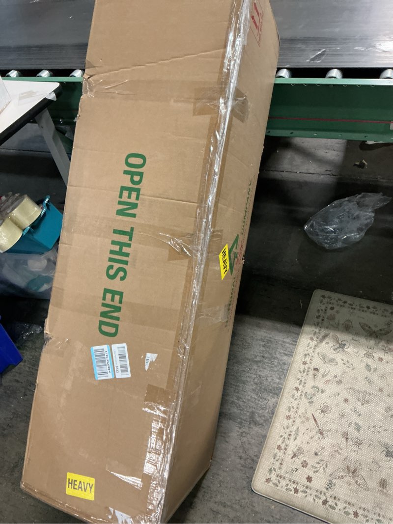 Condition photo showing Good Condition for National Tree Company 7.5 ft Pre-Lit Nordic Spruce Slim Artificial Christmas Tree, 600 LED Lights, 3,268 Tips, Foot Pedal, 10 Light Functions, Includes Stand, Green 7ft 6in