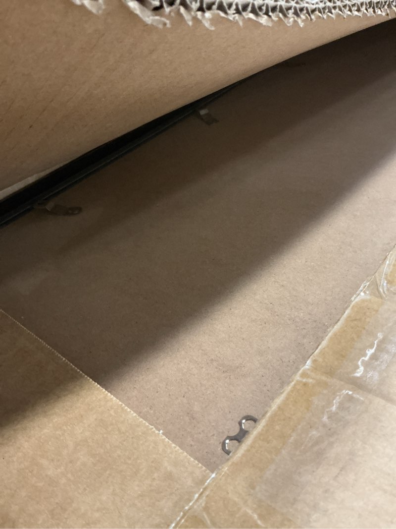 Condition photo showing Good Condition for 22.375x34 picture frame for wall display, 22.375x34 black picture frame with shatter resistant plexiglass, stable and sturdy 22.375 x 34 poster frame for wall display, gift collection, 1 pack