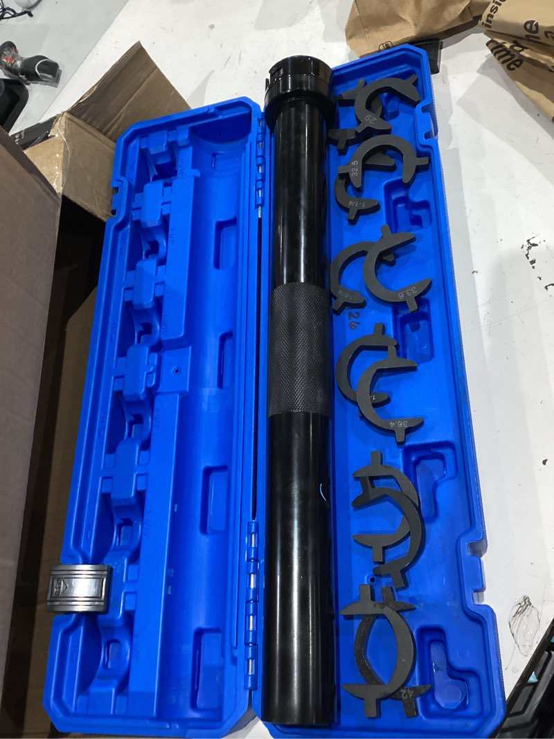 Condition photo showing Good Condition for vevor inner tie rod tool kit, 13 pcs tie rod removal tool, 13 pcs crowfoot adapters inner tie rod tool set, 1/2 inch drive tube tie rods tool, heavy-duty steel inner tie rod removal tool for vehicle