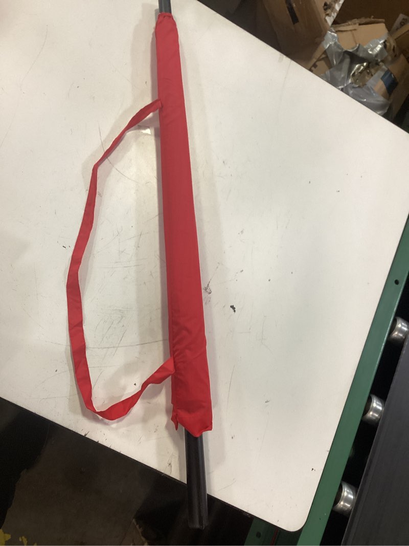 Condition photo showing Good Condition for lancoon 24 ribs large umbrella fashion long handle straight anti-uv sun/rain stick umbrella ks07p light red