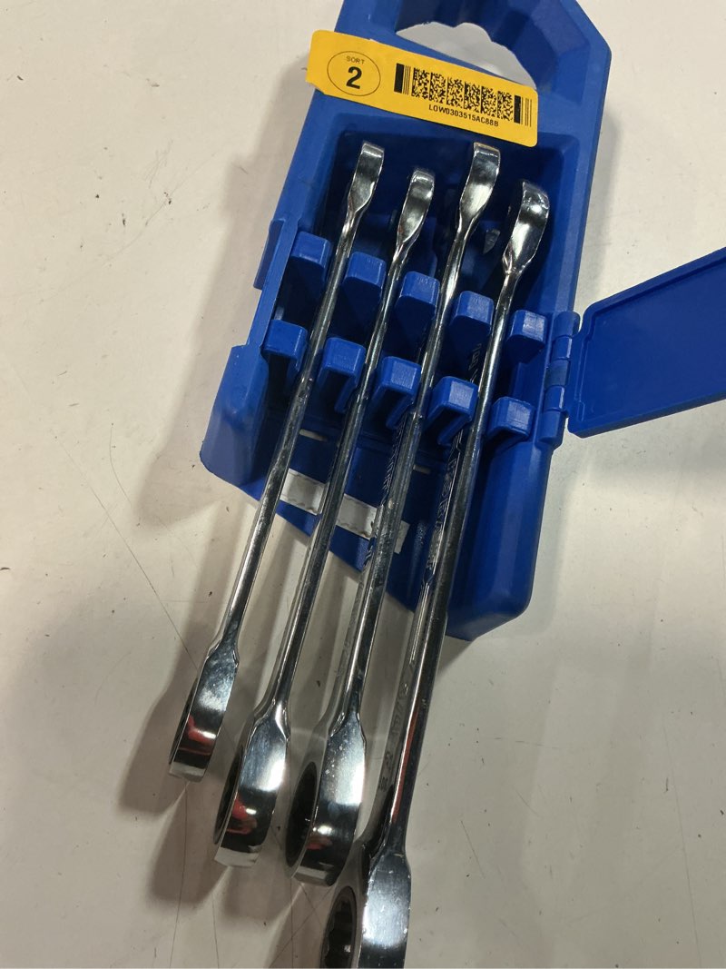 Condition photo showing Good Condition for kobalt 4 -piece set standard (sae) ratchet wrench
