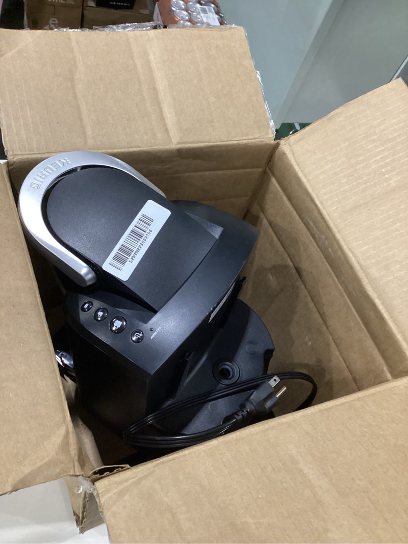 Condition photo showing As Is for Keurig K-Compact Single-Serve K-Cup Pod Coffee Maker, with 3 Brew Sizes, Smart Start Feature, 36oz Removable Reservoir, Black