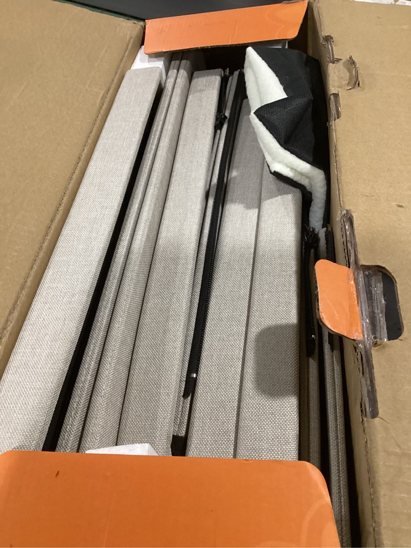 Condition photo showing Good Condition for dog stairs with condo 23" h, 4-step wider folding storage pet stairs gift for small/medium/large old dogs cats, dog steps for high beds window, ramp for climbing car up to 200 lbs, beige beige 4 steps with condo(43"d x 17"w x 23"h)
