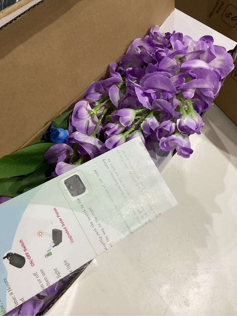 Condition photo showing Good Condition for TONULAX Solar Garden Lights - 3 Pack Upgraded Version Outdoor Lights, Colorful Hydrangea Flower Light for Yard Decor, Garden Decoration, Two Lightning Modes & Enlarged Solar Panel