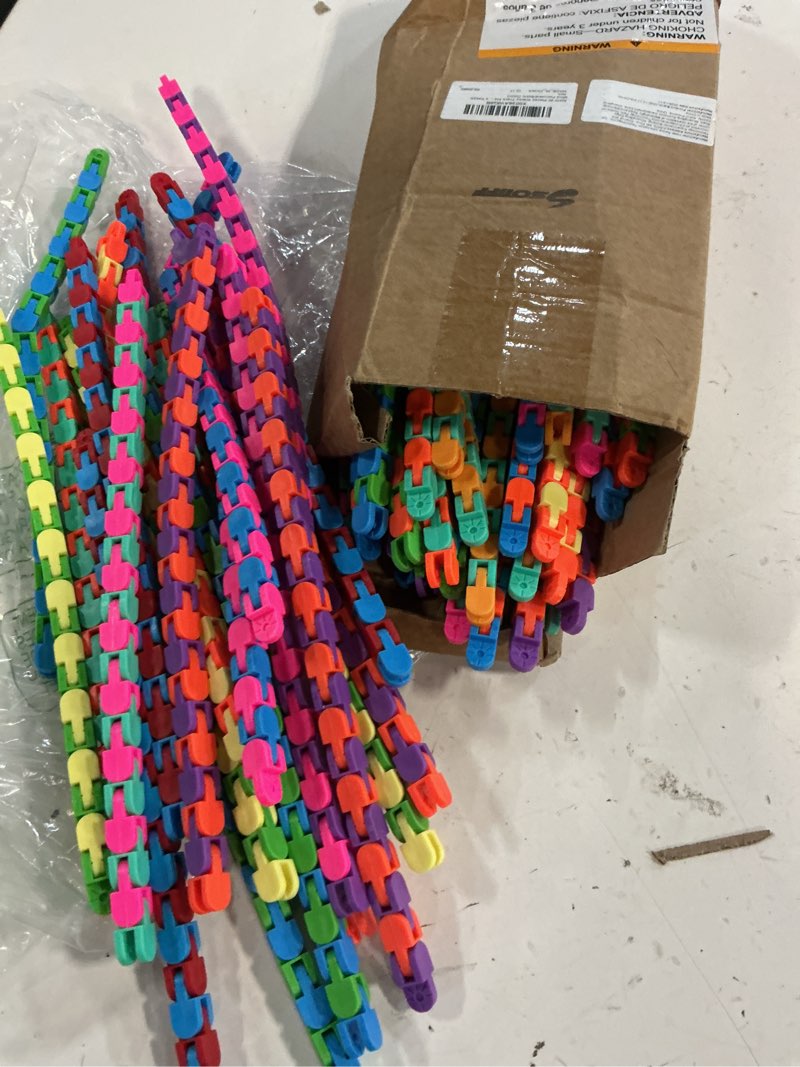 Condition photo showing Good Condition for sotiff 60 packs wacky track fidget toy fidget links colorful snake toy gift for kids adult autism stress relief therapy toys for classroom party bag filler keep mind focused(basic color) classic color 24 links