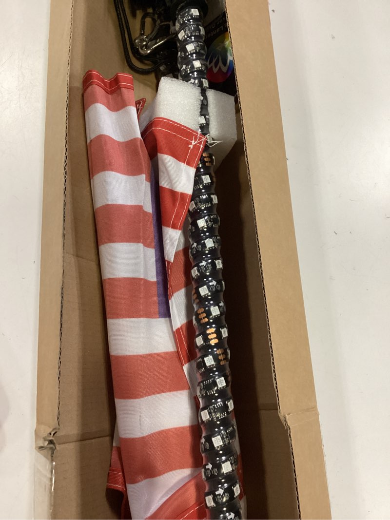 Condition photo showing Good Condition for kemimoto 2pc 4ft bluetooth led whip lights for utv, turning signal function compatible with polaris rzr can-am maverick x3, app & rf remote control led light whip for sxs atv buggy boat offroad 4 ft