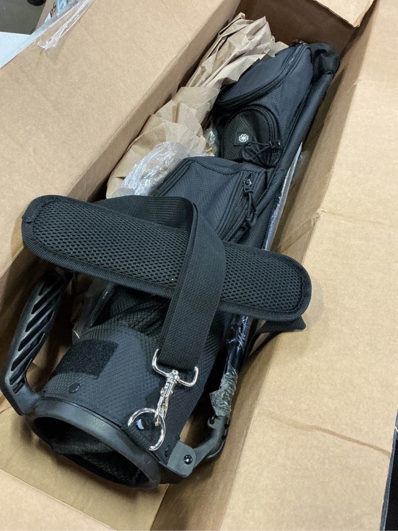 Condition photo showing Good Condition for Golf Stand Bag, 3 Way Lightweight Par 3 Golf Bag Dividers Fits Up to 9 Clubs, Easy to Carry Pitch n Putt Golf Bag for Driving Range and Executive Courses