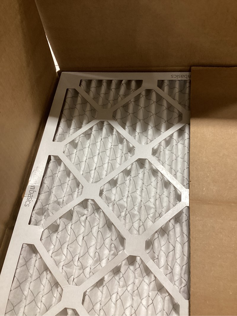 Condition photo showing Good Condition for Amazon Basics 20x20x1 Air Filter 6 Pack, MERV 11 AC Furnace Filters (Actual Size: 19.75 x 19.75 x .75) 20x20x1 Merv 11
