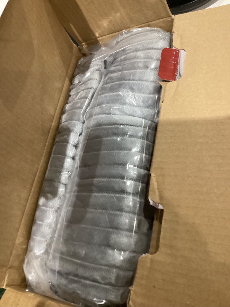 Condition photo showing Good Condition for homemate heated blanket electric throw - 50"x60" heating blanket throw 1/2/4/6/8 hours auto-off 10 heat levels over-heat protection soft flannel sherpa heater etl certification light grey (striped) 50 inch x 60 inch