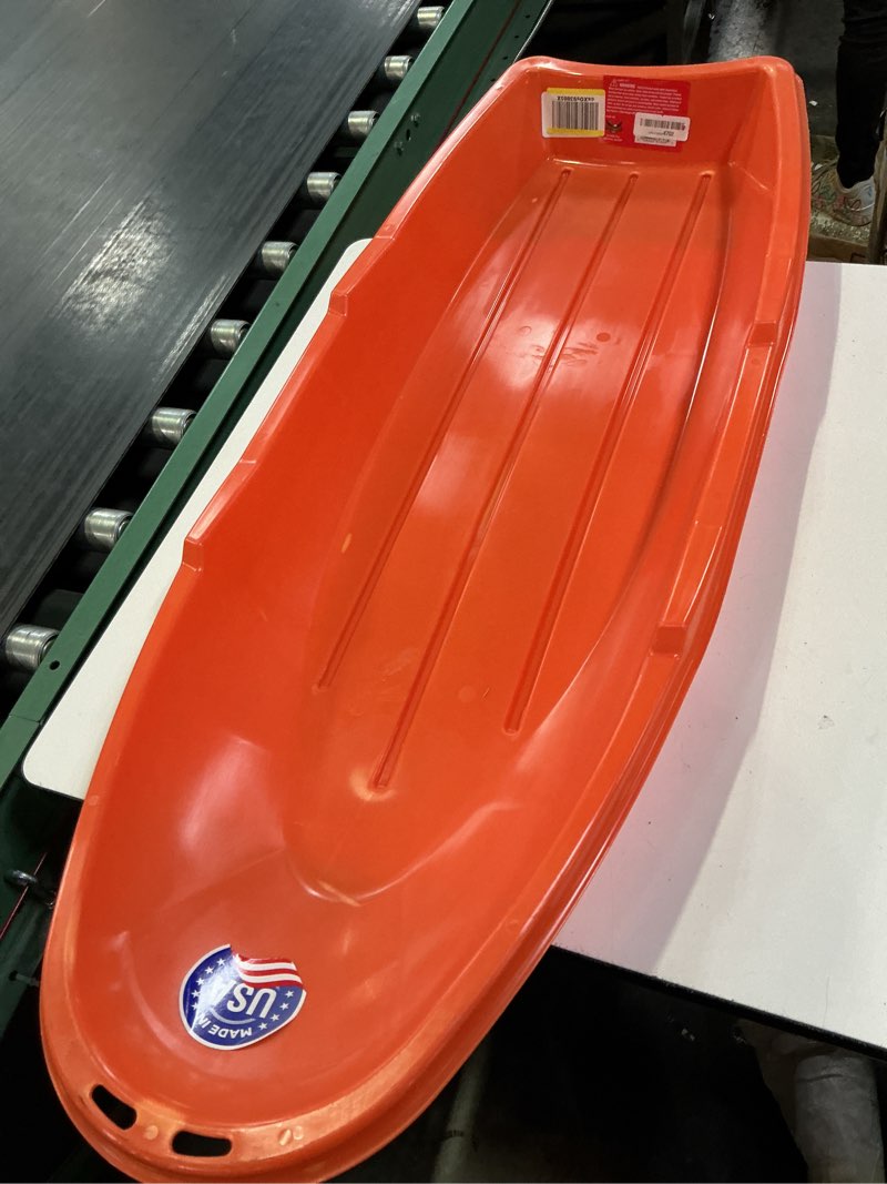 Condition photo showing As Is for flexible flyer lightningsnow sled