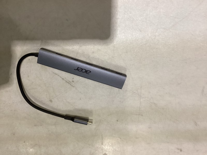 Condition photo showing As Is for Acer 10 Gbps USB C Hub, USBC Splitter with 4*USB C 3.2 and 100W PD Port, Fast Transfer Type-C Multiport Adapter Compatible with MacBook Pro/M2/M1, iPad, Surface Pro, XPS?No Video Output?