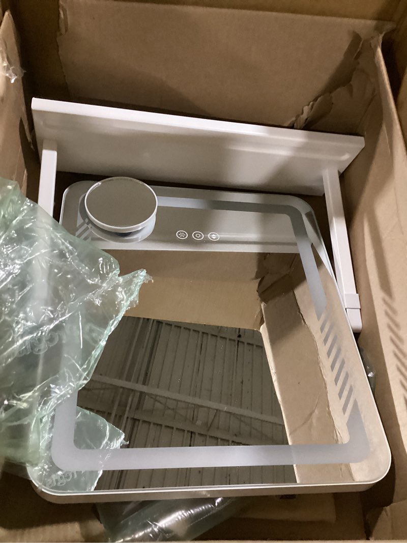 Condition photo showing Good Condition for vanity mirror with lights, height-adjustable & 360° rotation, 1/10x magnification, three color lighting modes, makeup mirror smart touch control, large vanity desk mirror (17.5in,white)