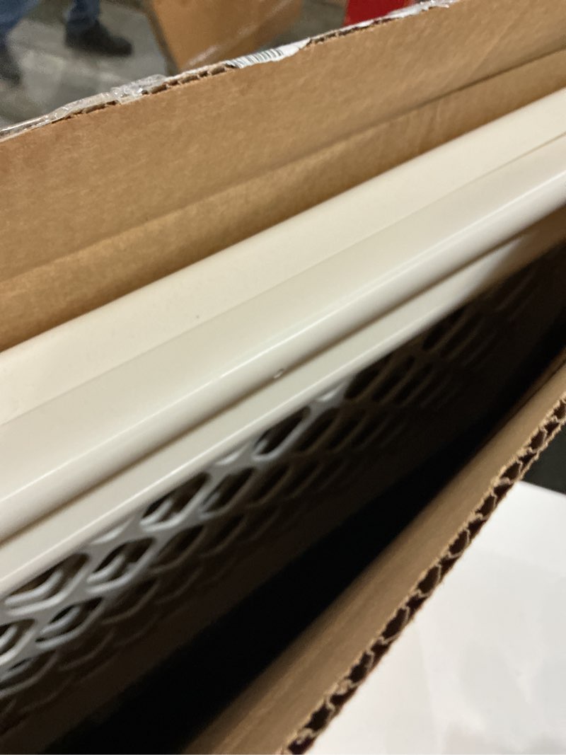 Condition photo showing New/Like New for Toddleroo by North States - Supergate Ergo Baby Gate: Plastic Baby Gate for Stairs & Doorways - Adjustable Indoor Safety Gate - Made in USA - 26 to 42 Inches Wide - 26 Inches Tall - Ivory
