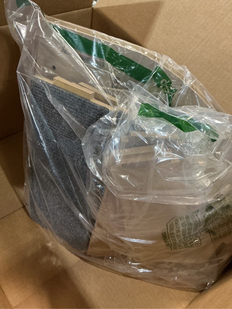 Condition photo showing Good Condition for Wooden Pet Ramp, Multi-Tier Stair Bed with Dog Stairs, Pet Steps for Small Dogs and Cats, Non-Slip Pet Stairs for Small Pets, Senior Pets(15.7x13.7in)