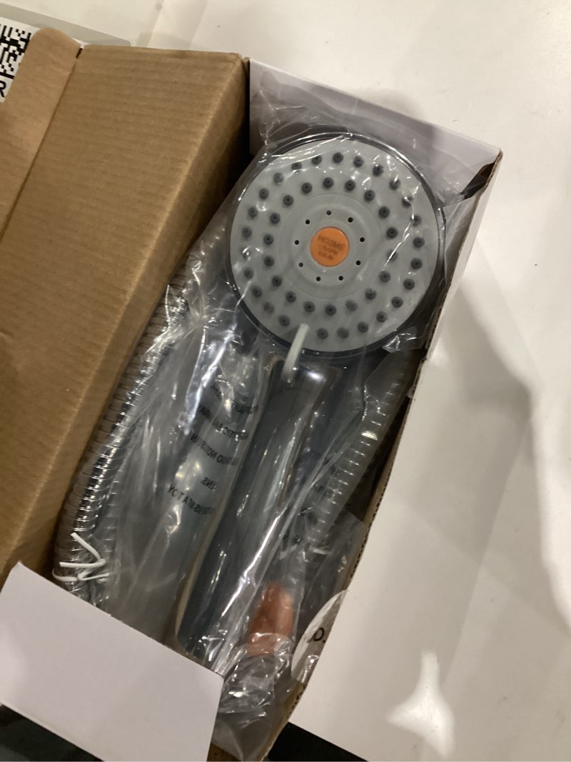 Condition photo showing As Is for High Pressure Handheld Shower Head with Powerful Shower Spray against Low Pressure Water Supply Pipeline, Multi-functions, w/ 79'' Hose, Bracket, Chrome Finish