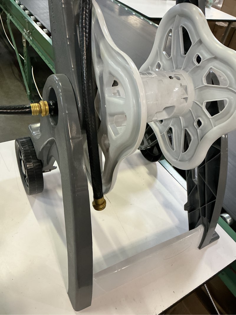 Condition photo showing As Is for suncast hosemobile plastic 175-ft cart hose reel