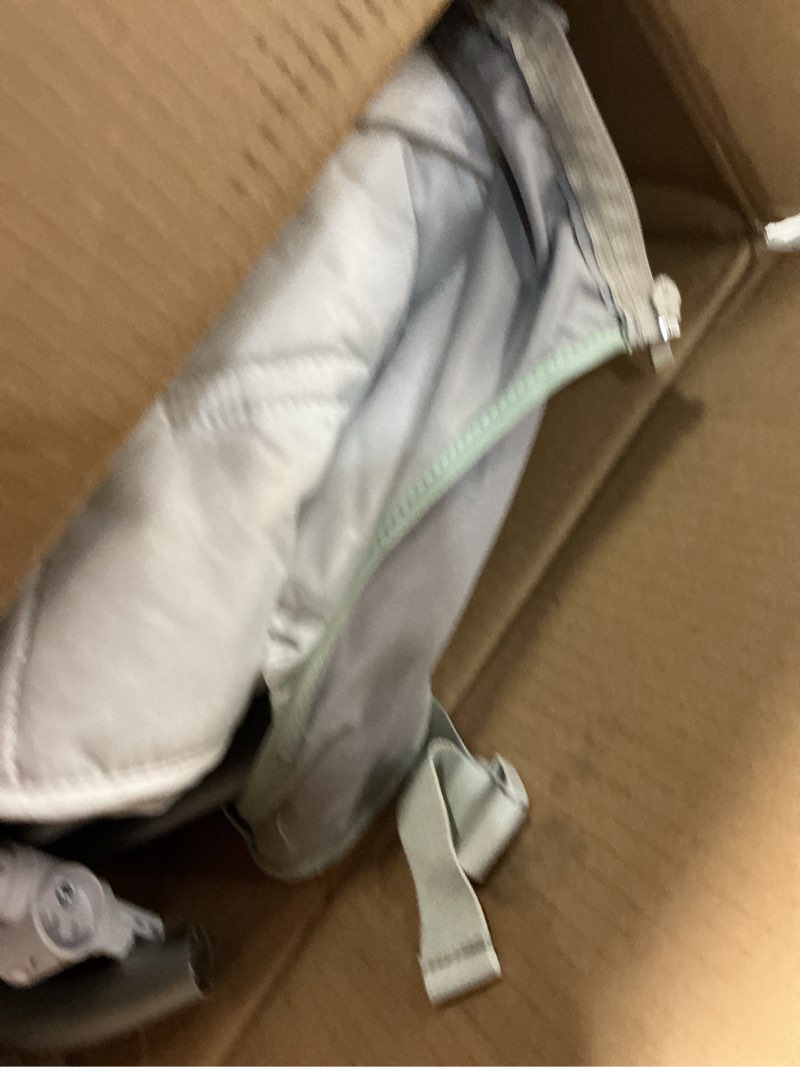 Condition photo showing As Is for Momcozy CocoSway Baby Swing, Electric Swing for Infants with 180° Rotating Seat, 6 Soothing Sway Motions & 4 Speeds, Remote & Touchscreen, 8 Preset Lullabies, Grey