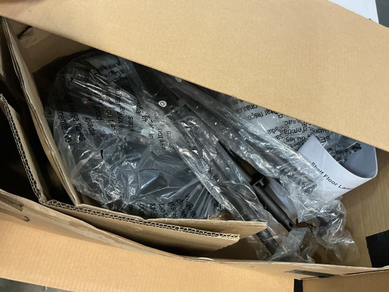 Condition photo showing Good Condition for shelf floor lamp with usb black - room essentials™