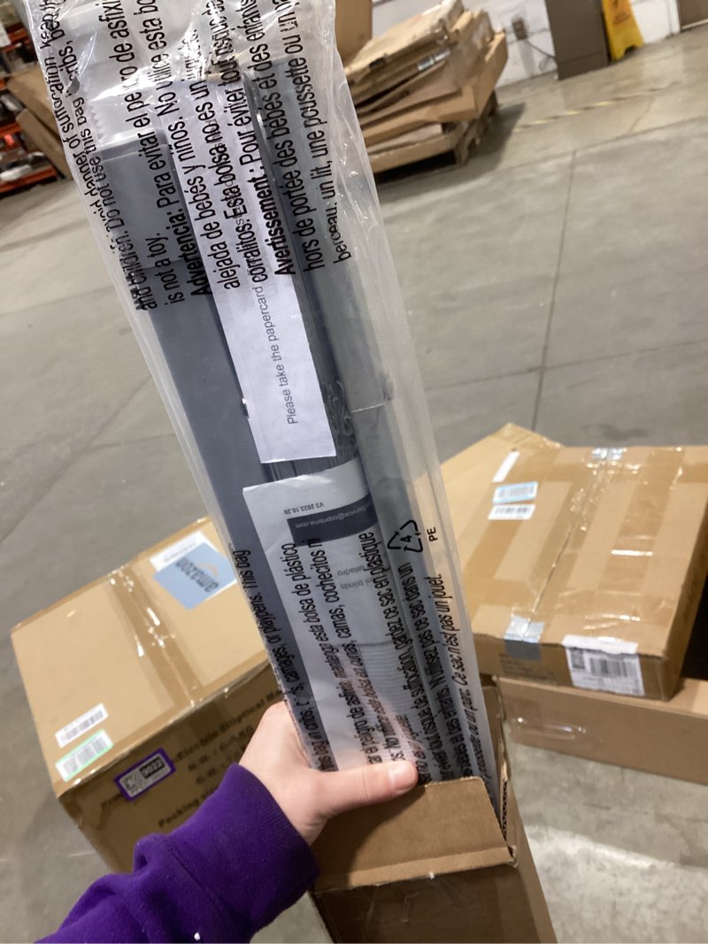 Condition photo showing Good Condition for lazblinds no tools no drill 1" vinyl mini blinds, cordless blinds for windows, light filtering horizontal window blinds & shades, 26" w x 64" h, grey cordless-grey 26" w x 64" h