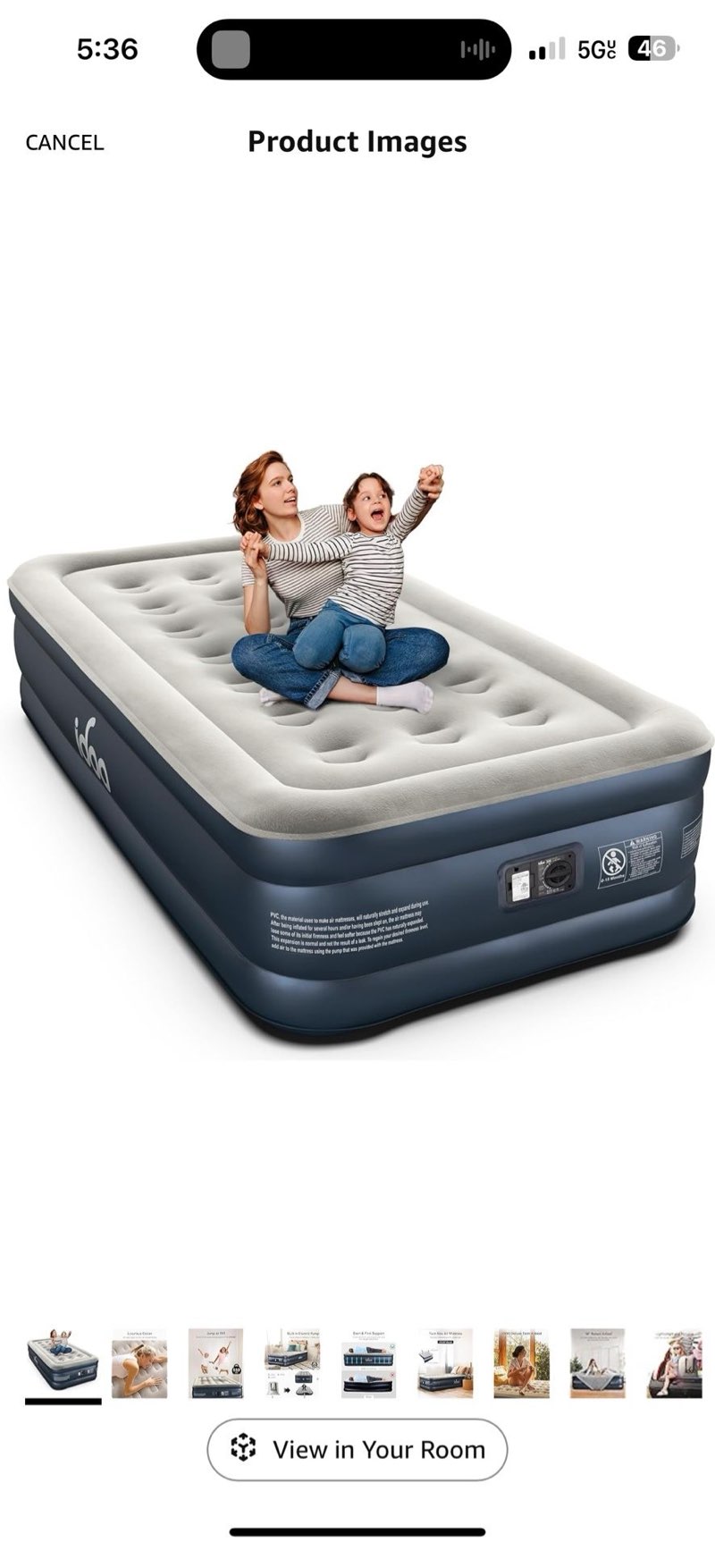 twin size air mattress