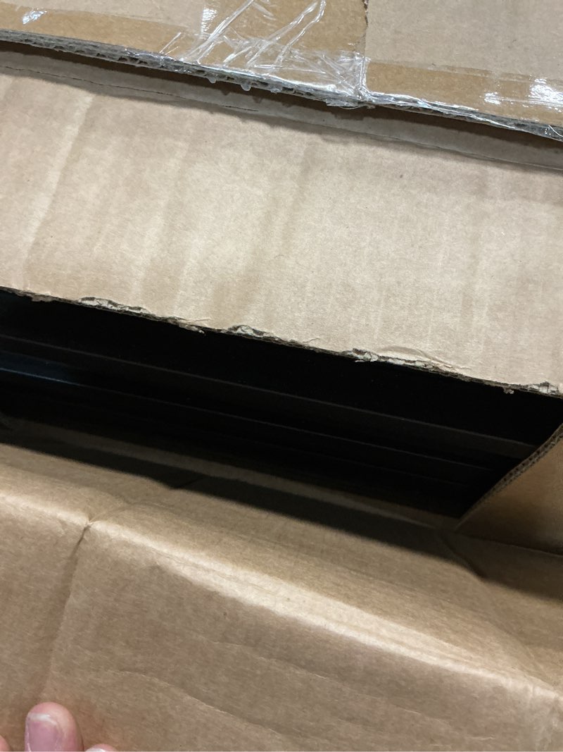 Condition photo showing Good Condition for superjare 110.2 inch sofa table with power outlets and usb-c ports, 5.9 inch narrow console tables, entryway hallway couch tables with storage, behind sofa, small spaces, living room, black black 5.9''d x 110.2''w x 29.7''h