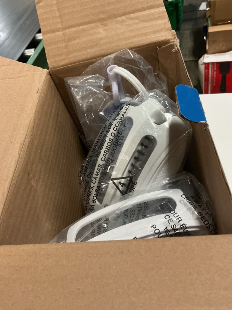 Condition photo showing Good Condition for conair handheld garment steamer for clothes, extremesteam 1200w, portable handheld design,white/blue white / blue hand held