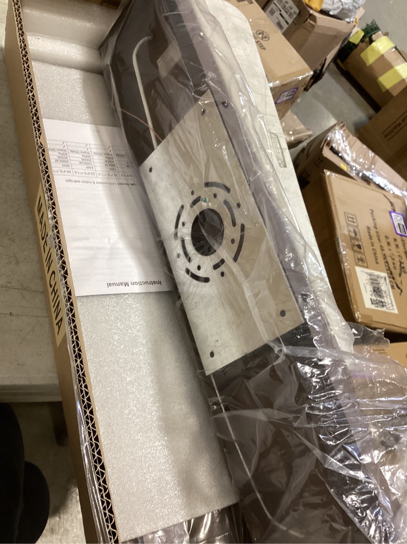 Condition photo showing Good Condition for 24 in long outdoor led wall lights, modern exterior garage wall light,brown outdoor wall sconce,waterproof outside light fixtures for house,patio,front porch,2 packs,24w,3000k warm white brown-modern shadow design 23.6in(60cm)-2 pcs