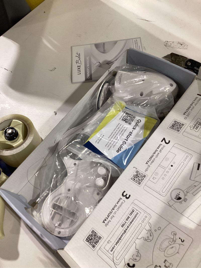 Condition photo showing As Is for LUXE Bidet NEO 180 - Non-Electric Bidet Toilet Attachment with Self-cleaning Dual Nozzle and Adjustable Water Pressure for Sanitary and Feminine Wash w/ Lever Control (White)
