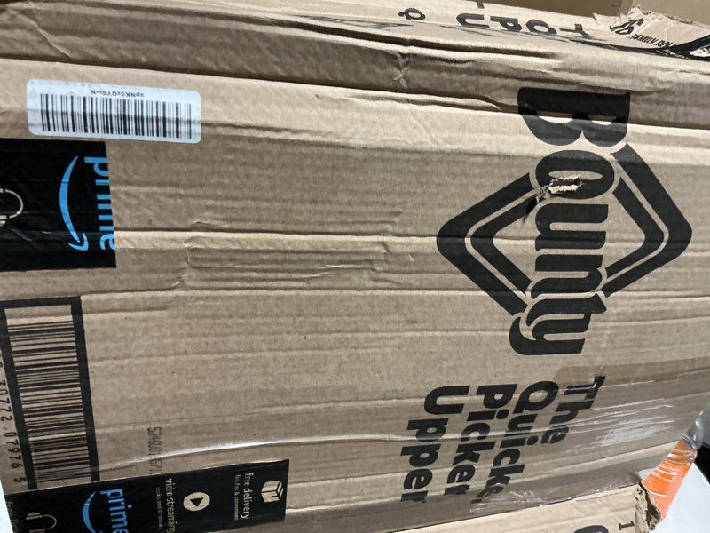 Condition photo showing Good Condition for bounty paper towels quick size, white, 16 family rolls = 40 regular rolls family 16 rolls (107 sheets each)