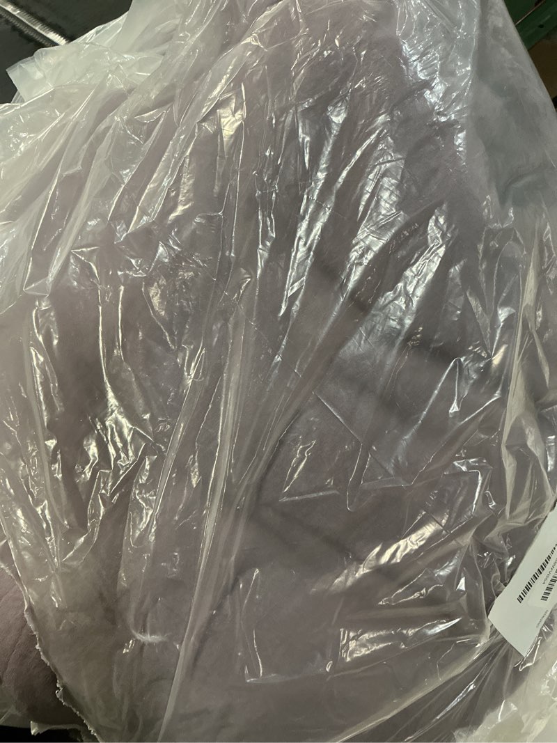 Condition photo showing As Is for Bedsure Queen Size Comforter Set, Grayish Purple Soft Prewashed Bedding for All Seasons, 3 Pieces GentleSoft™ Down Alternative Bed Set, 1 Lightweight Comforter (90"x90") and 2 Pillowcases (20"x26") Queen(90"x90") 13 - Grayish Purple