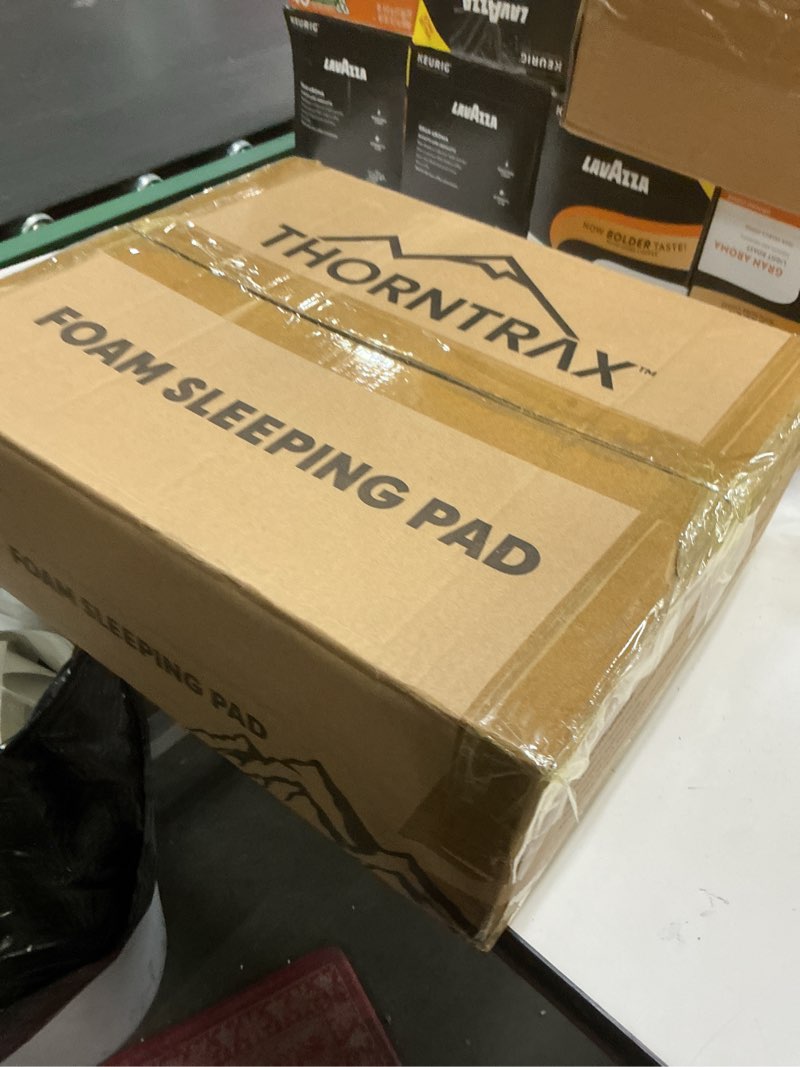 Condition photo showing New/Like New for Throntrax Camping Sleeping Pad - Ultralight Camping Mat with Pillow Built-in - 3.1" Thick | Self-Inflating & Suitable for All Seasons - Compact Sleeping Pad for Camping - Grey