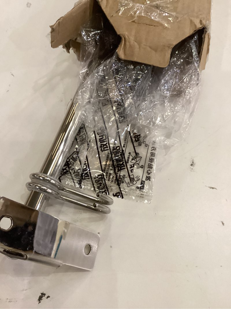 Condition photo showing As Is for Kitchen Sliding Hooks, Stainless Steel Hanging Rack Rail Organize Kitchen Utensil Removable S Hook for Towel, Spoon, Coats, Bathrobe, BBQ,Wall Mounted Hanger (10 Hooks 23.6In)