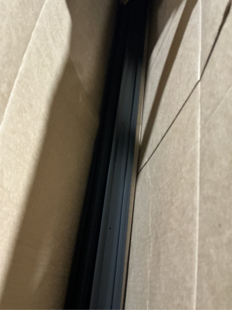 Condition photo showing Good Condition for 2 pcs 1-3/4" x 36" u shaped aluminum door sweep for exterior doors, black 2 pcs black