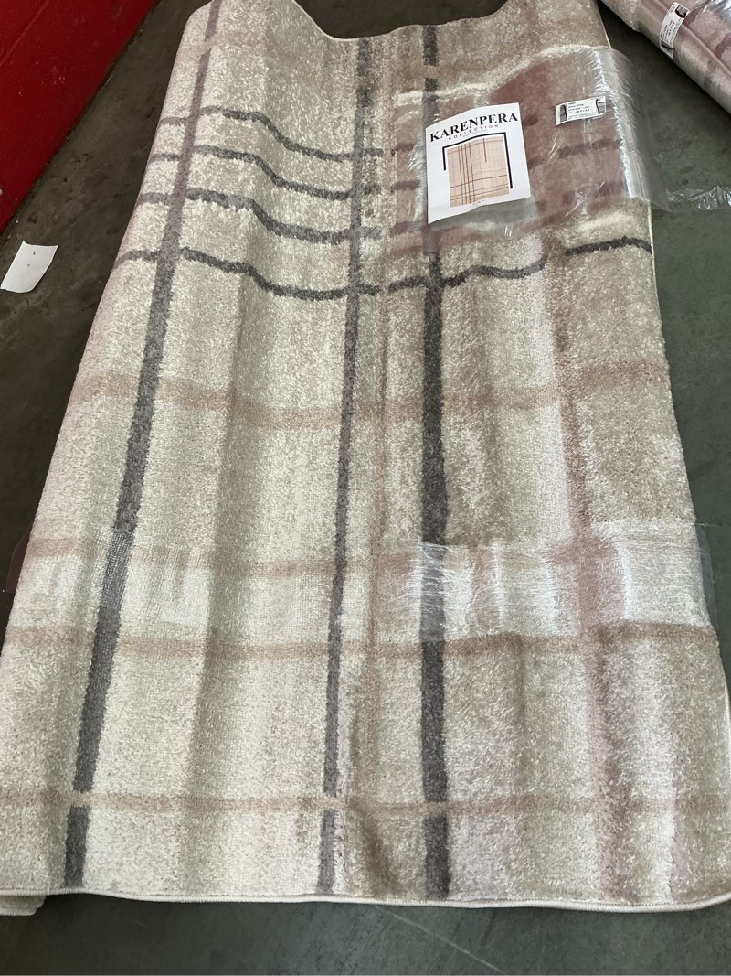 KARENPERA area rug 5’x7’ Bone/ L.grey 