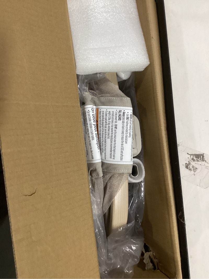 Condition photo showing Good Condition for Maxi-Cosi Iora Baby Bassinets Bedside Sleeper, Portable Bassinet, Infant Bedside Sleeper Crib, Height Adjustable, Breathable Mesh, Large Storage Basket, Classic Oat Classic Oat Bassinet