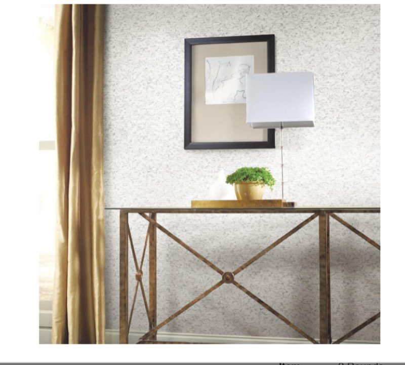 York Wallcoverings PSW1290RL White Shimmering Cork Peel and Stick Wallpaper