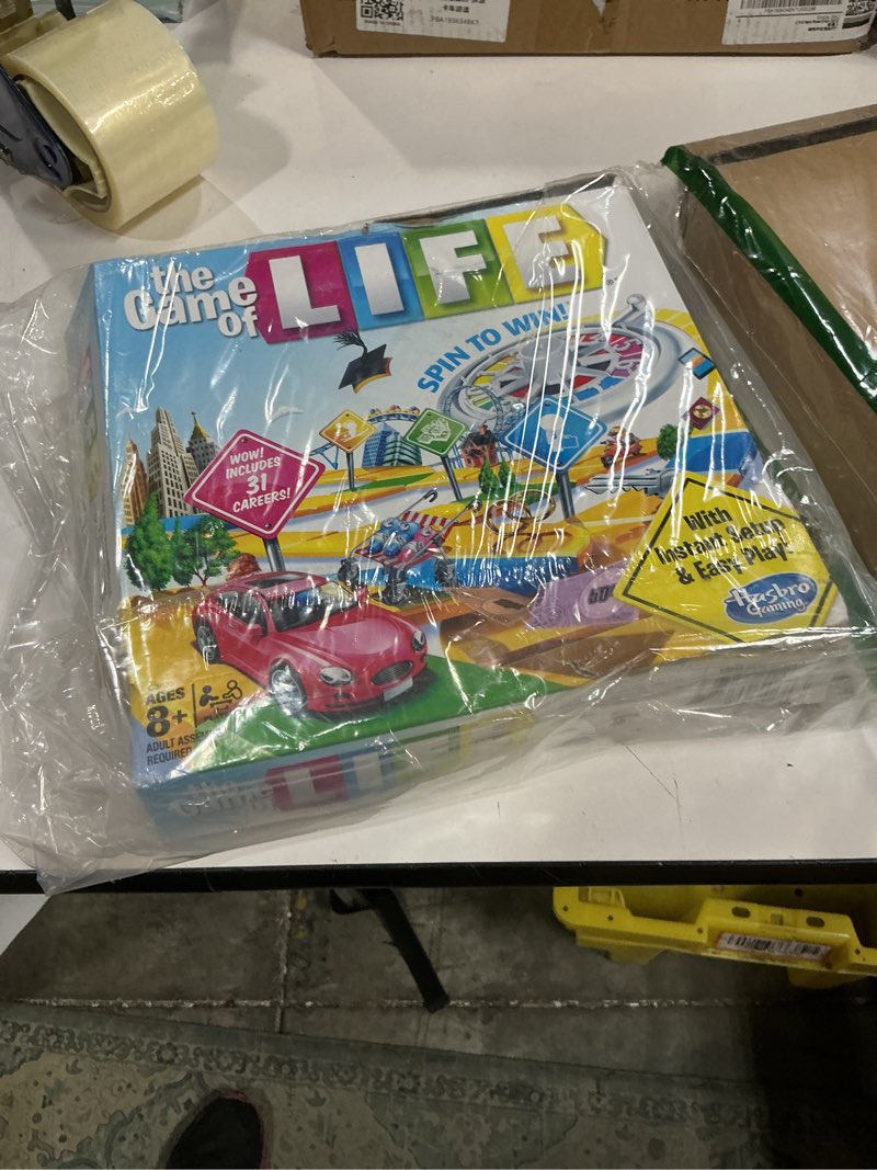 Condition photo showing As Is for hasbro gaming the game of life board game, family games for kids ages 8+, includes 31 careers, family board games for 2-4 players, (amazon exclusive) ffp